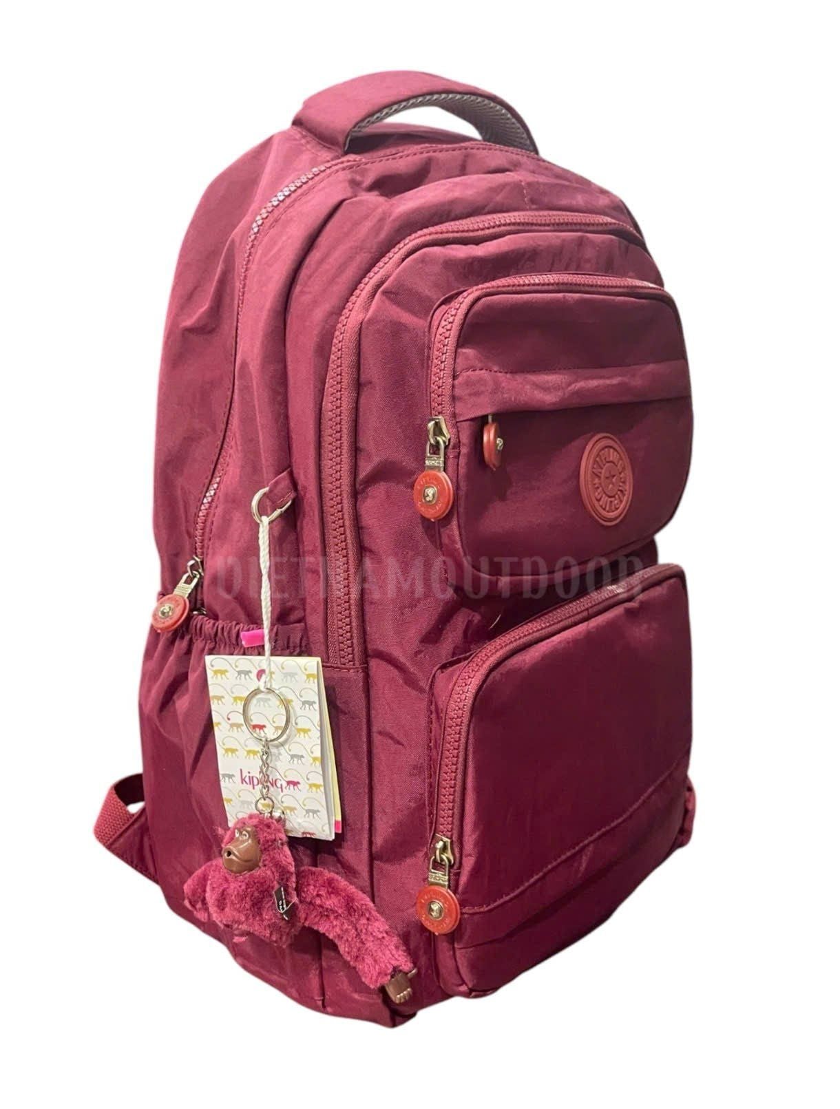  Balo KIPLING Nữ 8099 Nhiều Ngăn Chống Nước Balo Đi Học Đi Chơi Ngăn Chính Vừa Laptop 15inch Tặng Kèm Móc Khóa Khỉ 