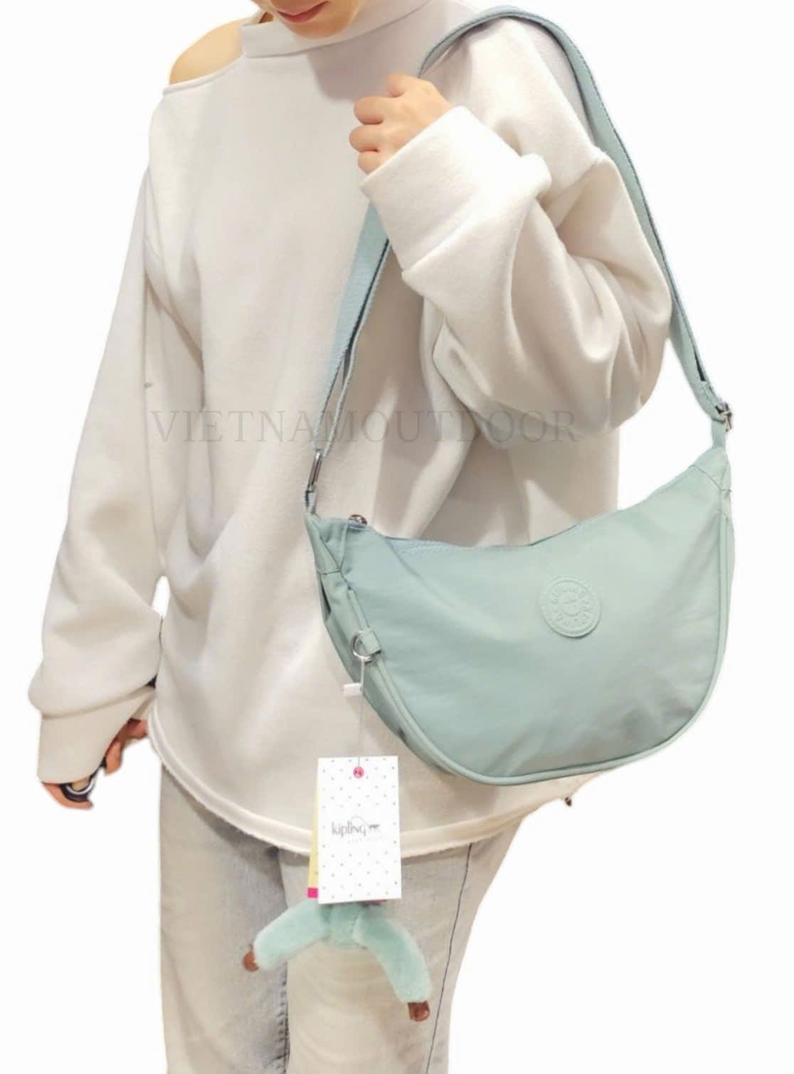  Túi Xách Đeo Vai KIPLING 8711 Phong Cách Hàn Quốc Vải Chống Thấm Nước Tặng Kèm Móc Khóa Khỉ 