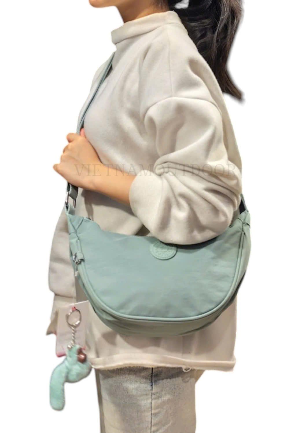  Túi Xách Đeo Vai KIPLING 8711 Phong Cách Hàn Quốc Vải Chống Thấm Nước Tặng Kèm Móc Khóa Khỉ 