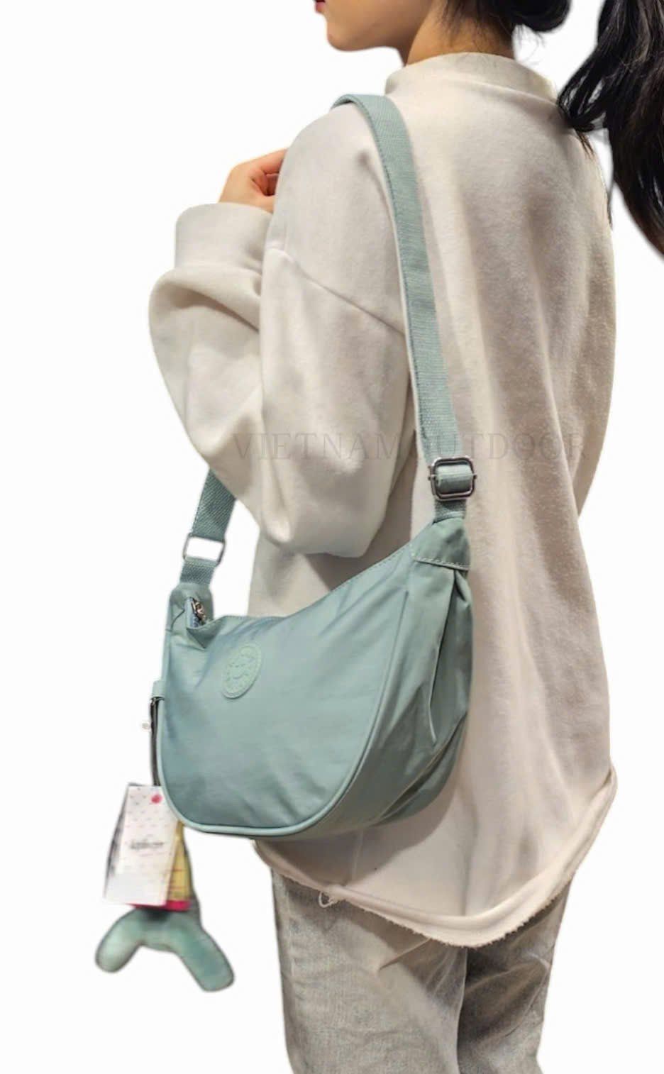  Túi Xách Đeo Vai KIPLING 8711 Phong Cách Hàn Quốc Vải Chống Thấm Nước Tặng Kèm Móc Khóa Khỉ 