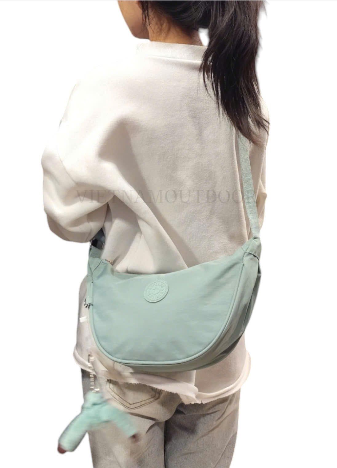  Túi Xách Đeo Vai KIPLING 8711 Phong Cách Hàn Quốc Vải Chống Thấm Nước Tặng Kèm Móc Khóa Khỉ 