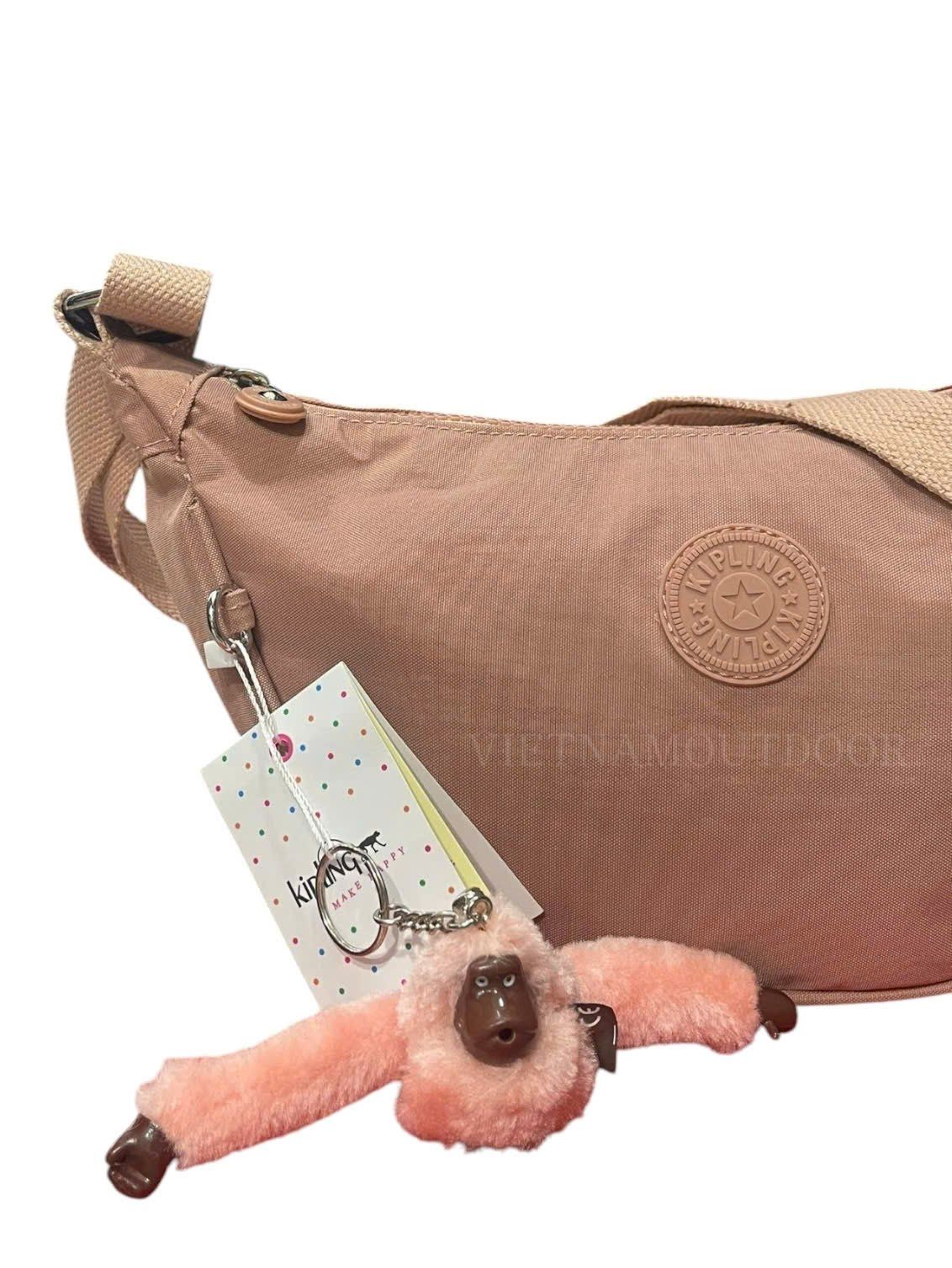  Túi Xách Đeo Vai KIPLING 8711 Phong Cách Hàn Quốc Vải Chống Thấm Nước Tặng Kèm Móc Khóa Khỉ 