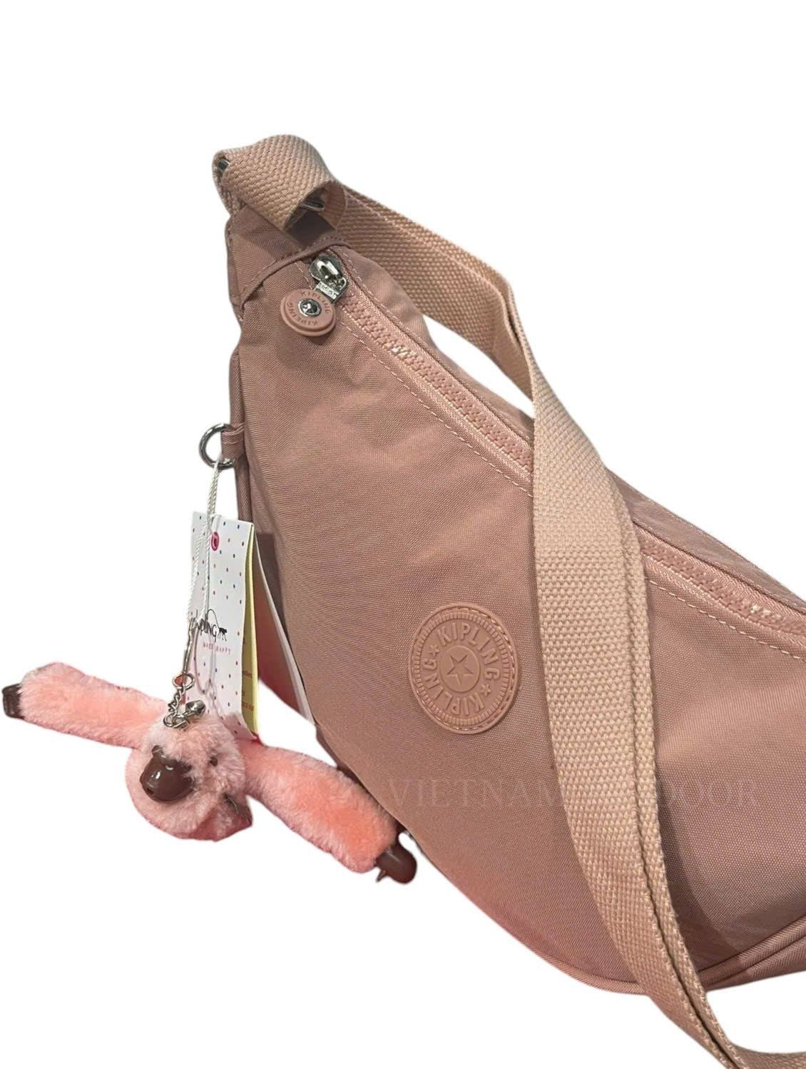 Túi Xách Đeo Vai KIPLING 8711 Phong Cách Hàn Quốc Vải Chống Thấm Nước Tặng Kèm Móc Khóa Khỉ 