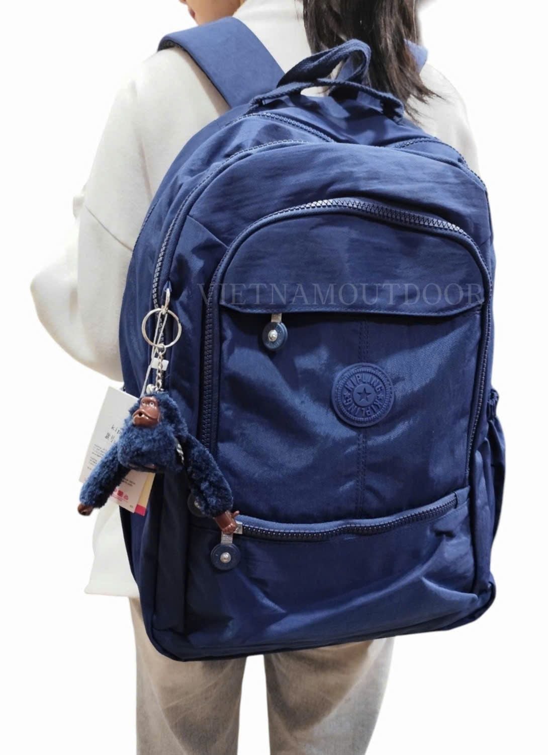  Balo Laptop Unisex KIPLING 9109 Phong cách thời trang Vải chống thấm nước Tặng kèm móc khóa khỉ 