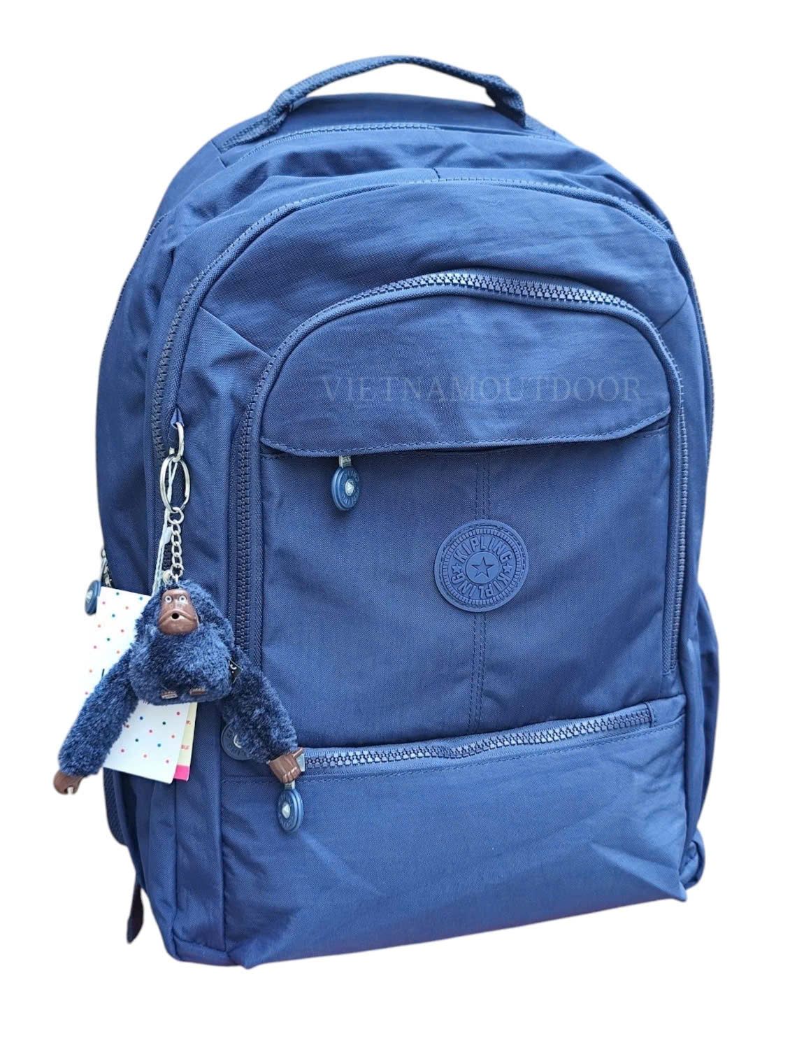  Balo Laptop Unisex KIPLING 9109 Phong cách thời trang Vải chống thấm nước Tặng kèm móc khóa khỉ 