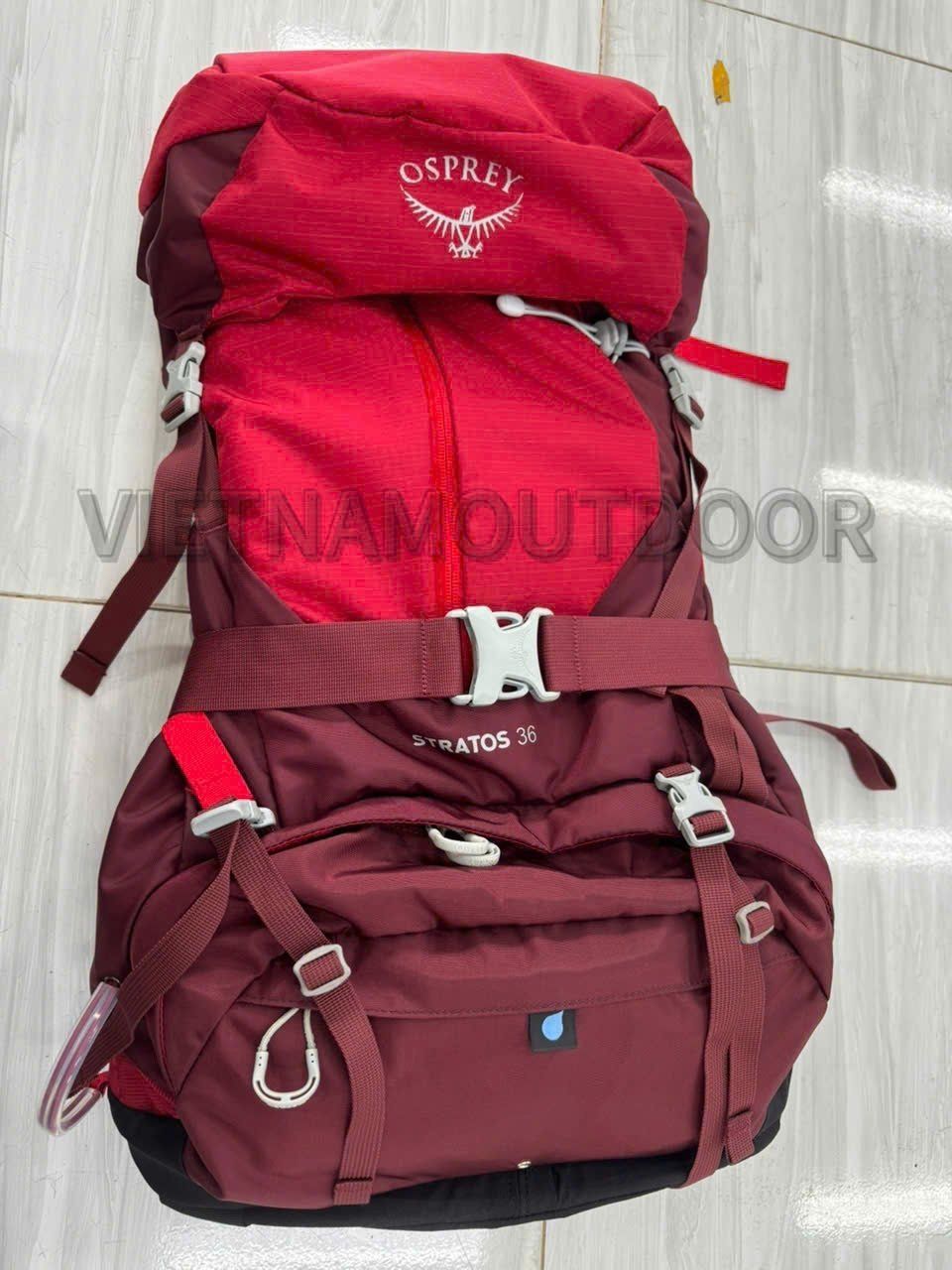  Balo Osprey Stratos 36 – Balo Trekking, Du lịch, Leo núi chuyên dụng Chống Nước Đa Năng 