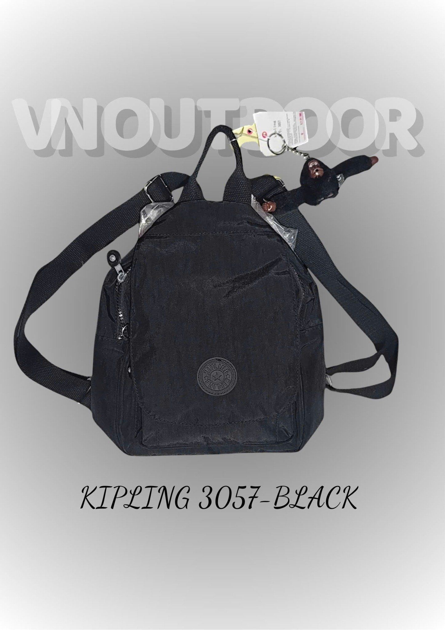  Balo Nữ Thời Trang Nhỏ Gọn Tiện Lợi Kipling 3057 Phong Cách Dễ Thương + Tặng Kèm Móc Khóa Khỉ 