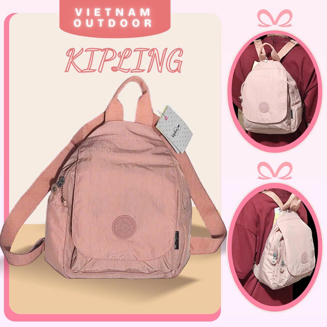  Balo Nữ Thời Trang Nhỏ Gọn Tiện Lợi Kipling 3057 Phong Cách Dễ Thương + Tặng Kèm Móc Khóa Khỉ 