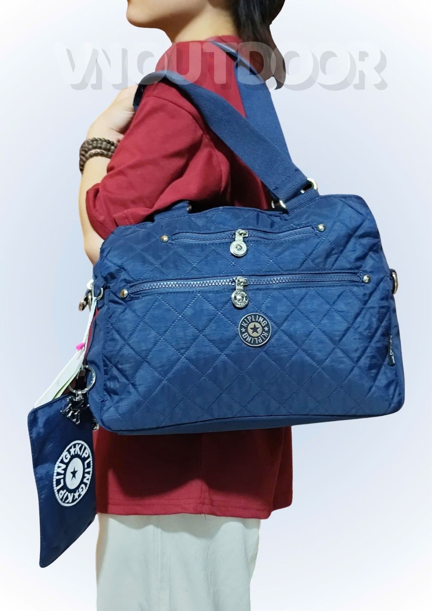  Combo Túi Xách Mua 1 Được 4 Siêu Hời Túi Xách + Ví + Túi Đeo Vai Nhỏ Gọn Chống Thấm Đa Năng Kipling 221041 