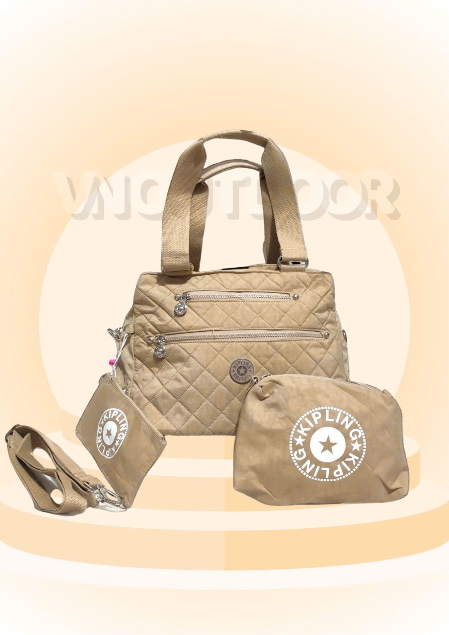  Combo Túi Xách Mua 1 Được 4 Siêu Hời Túi Xách + Ví + Túi Đeo Vai Nhỏ Gọn Chống Thấm Đa Năng Kipling 221041 