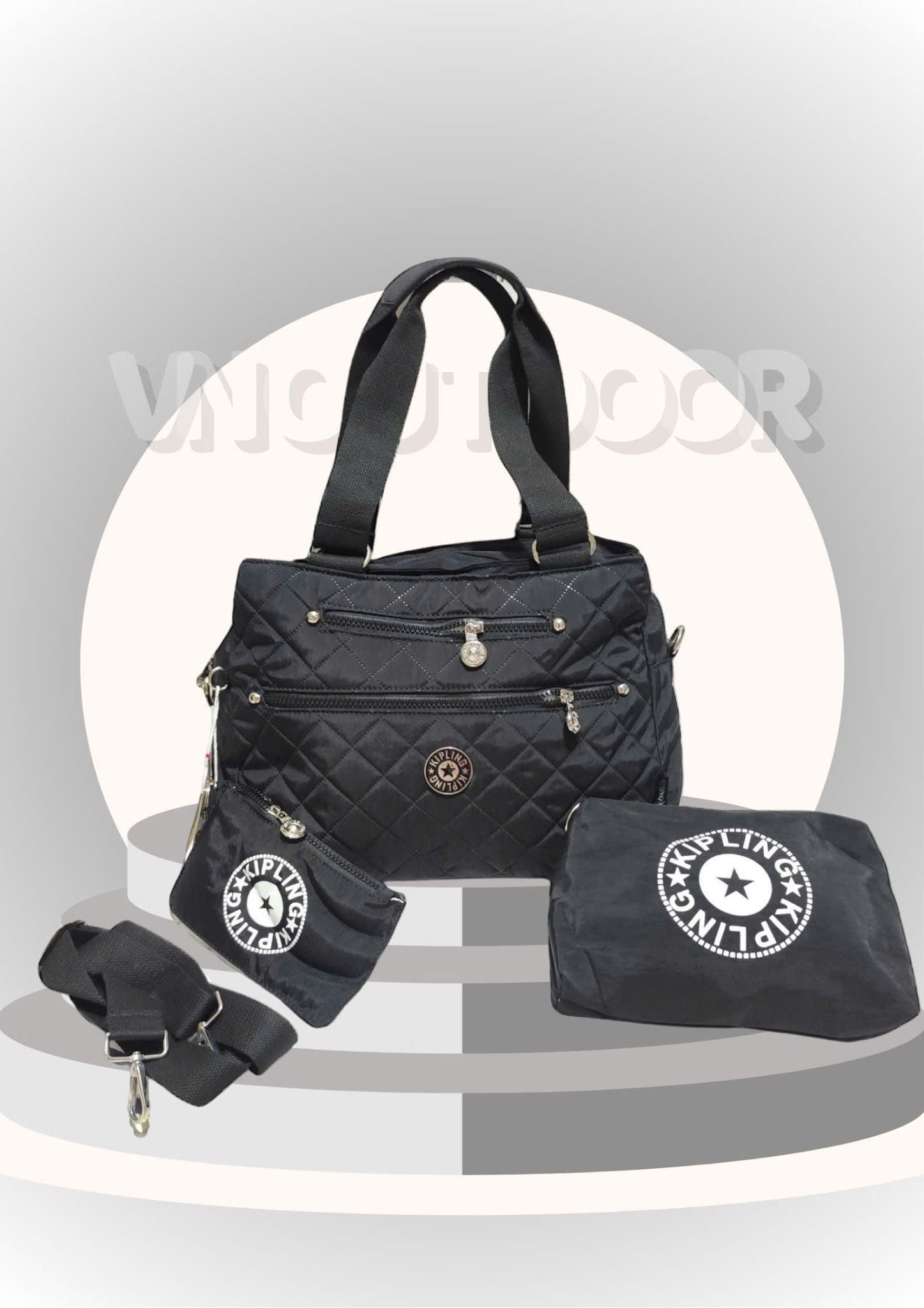  Combo Túi Xách Mua 1 Được 4 Siêu Hời Túi Xách + Ví + Túi Đeo Vai Nhỏ Gọn Chống Thấm Đa Năng Kipling 221041 