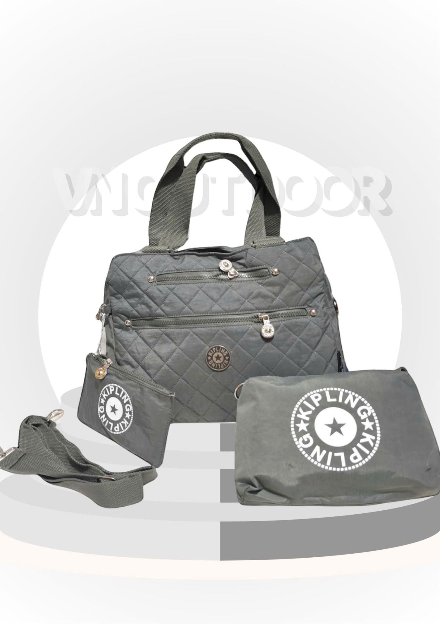  Combo Túi Xách Mua 1 Được 4 Siêu Hời Túi Xách + Ví + Túi Đeo Vai Nhỏ Gọn Chống Thấm Đa Năng Kipling 221041 