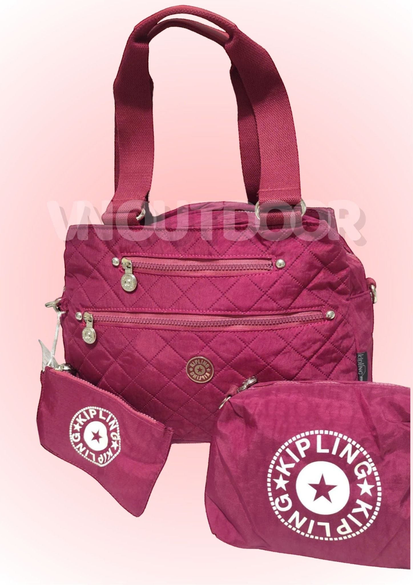  Combo Túi Xách Mua 1 Được 4 Siêu Hời Túi Xách + Ví + Túi Đeo Vai Nhỏ Gọn Chống Thấm Đa Năng Kipling 221041 