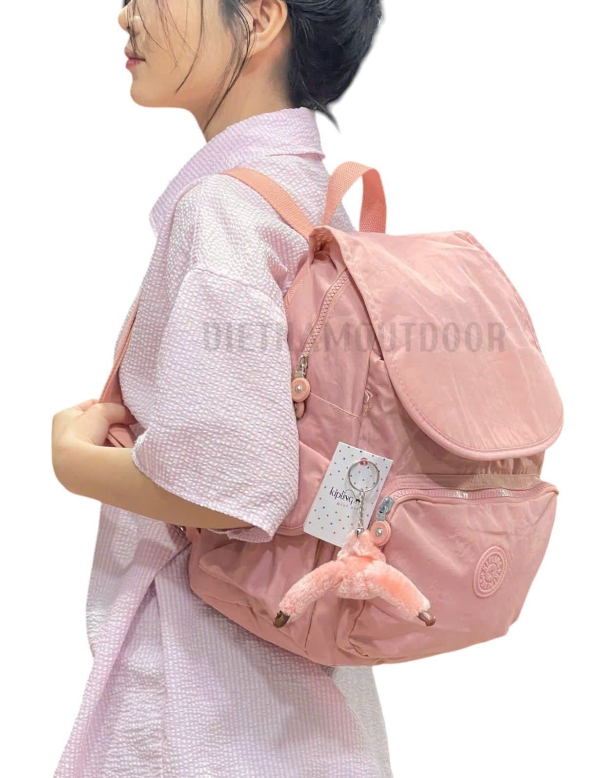  Balo Nữ Phong Cách Đi Học Đi Chơi Kipling 9120 Ngăn Chính Siêu Rộng Tặng Kèm Móc Khóa Khỉ 