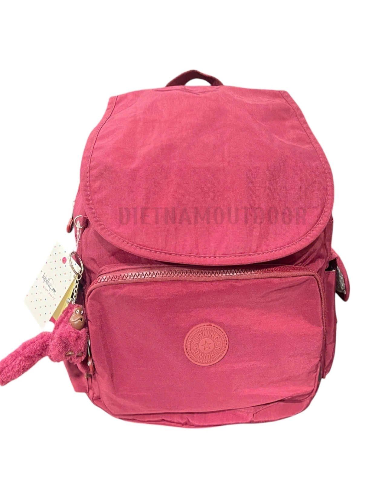  Balo Nữ Phong Cách Đi Học Đi Chơi Kipling 9120 Ngăn Chính Siêu Rộng Tặng Kèm Móc Khóa Khỉ 