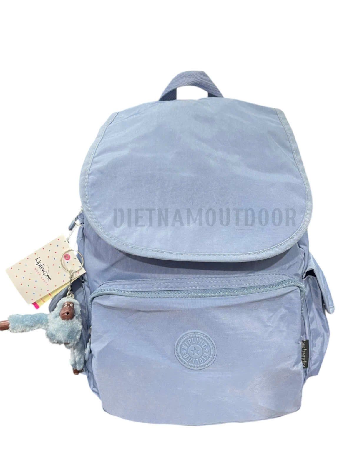  Balo Nữ Phong Cách Đi Học Đi Chơi Kipling 9120 Ngăn Chính Siêu Rộng Tặng Kèm Móc Khóa Khỉ 