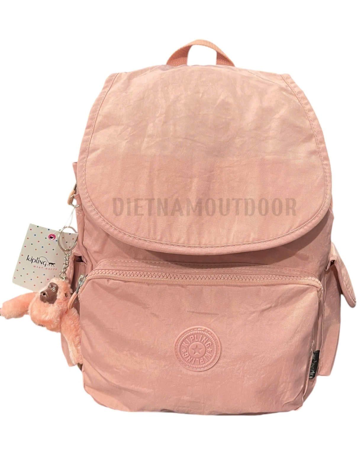  Balo Nữ Phong Cách Đi Học Đi Chơi Kipling 9120 Ngăn Chính Siêu Rộng Tặng Kèm Móc Khóa Khỉ 