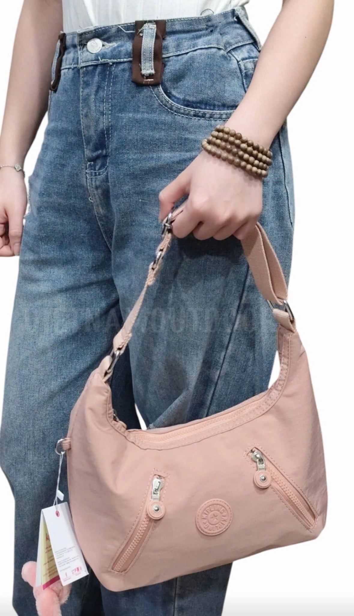  Túi Xách Tay KIPLING 6060 - Túi Xách Gọn Nhẹ vải Dù Chống Nước - Tặng Kèm Móc Khóa Khỉ KingKong 