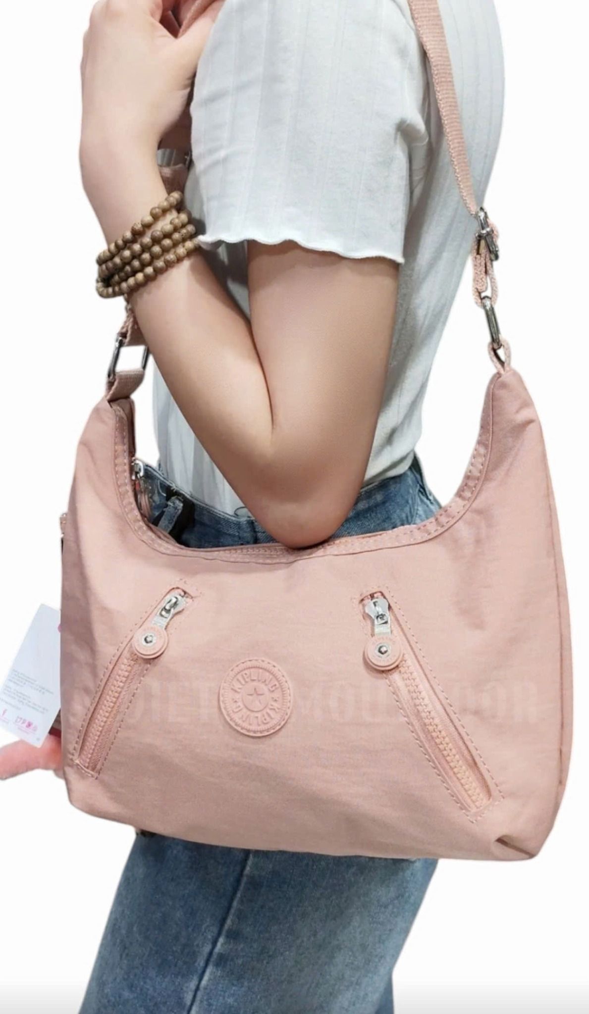  Túi Xách Tay KIPLING 6060 - Túi Xách Gọn Nhẹ vải Dù Chống Nước - Tặng Kèm Móc Khóa Khỉ KingKong 