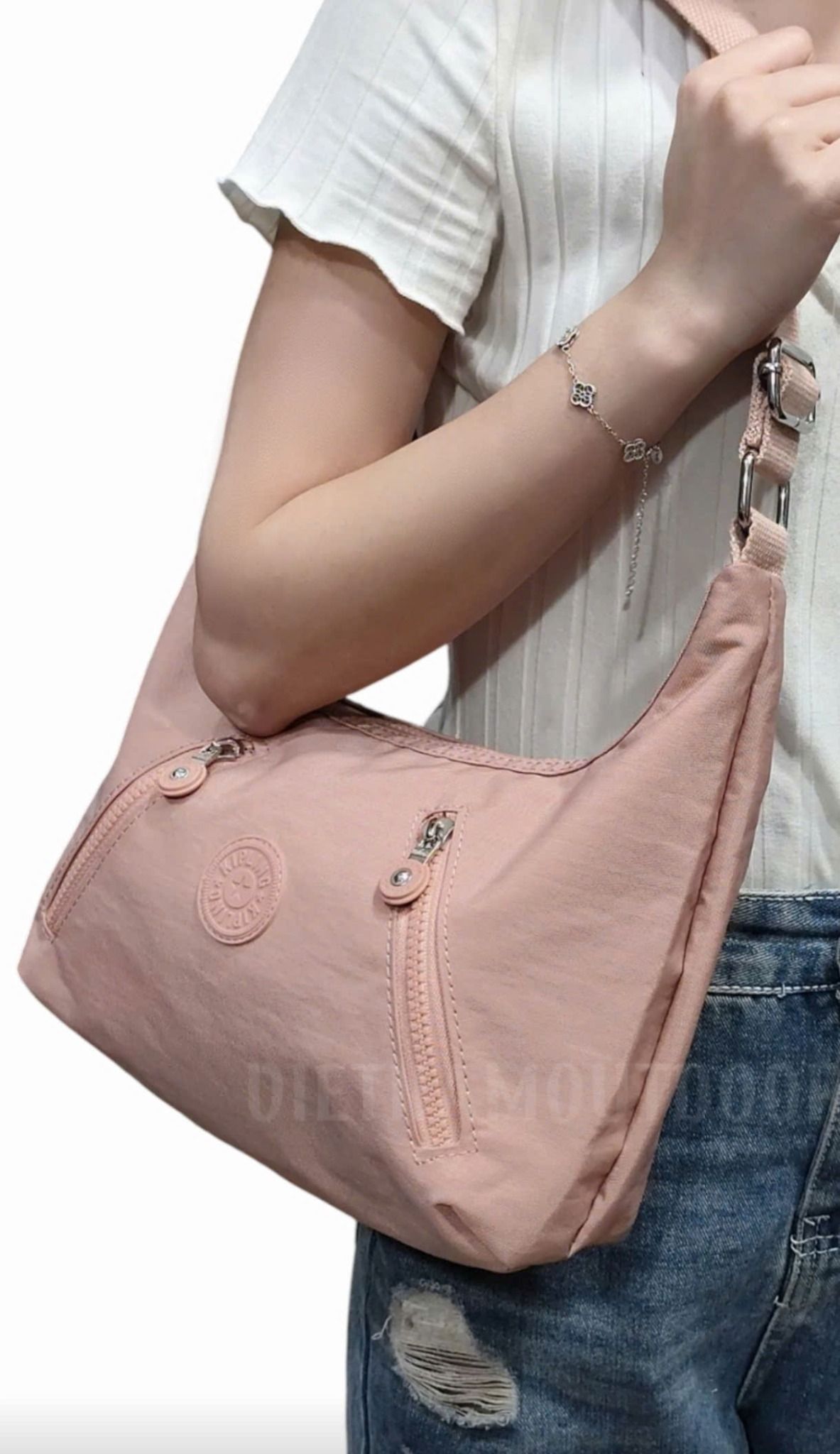  Túi Xách Tay KIPLING 6060 - Túi Xách Gọn Nhẹ vải Dù Chống Nước - Tặng Kèm Móc Khóa Khỉ KingKong 