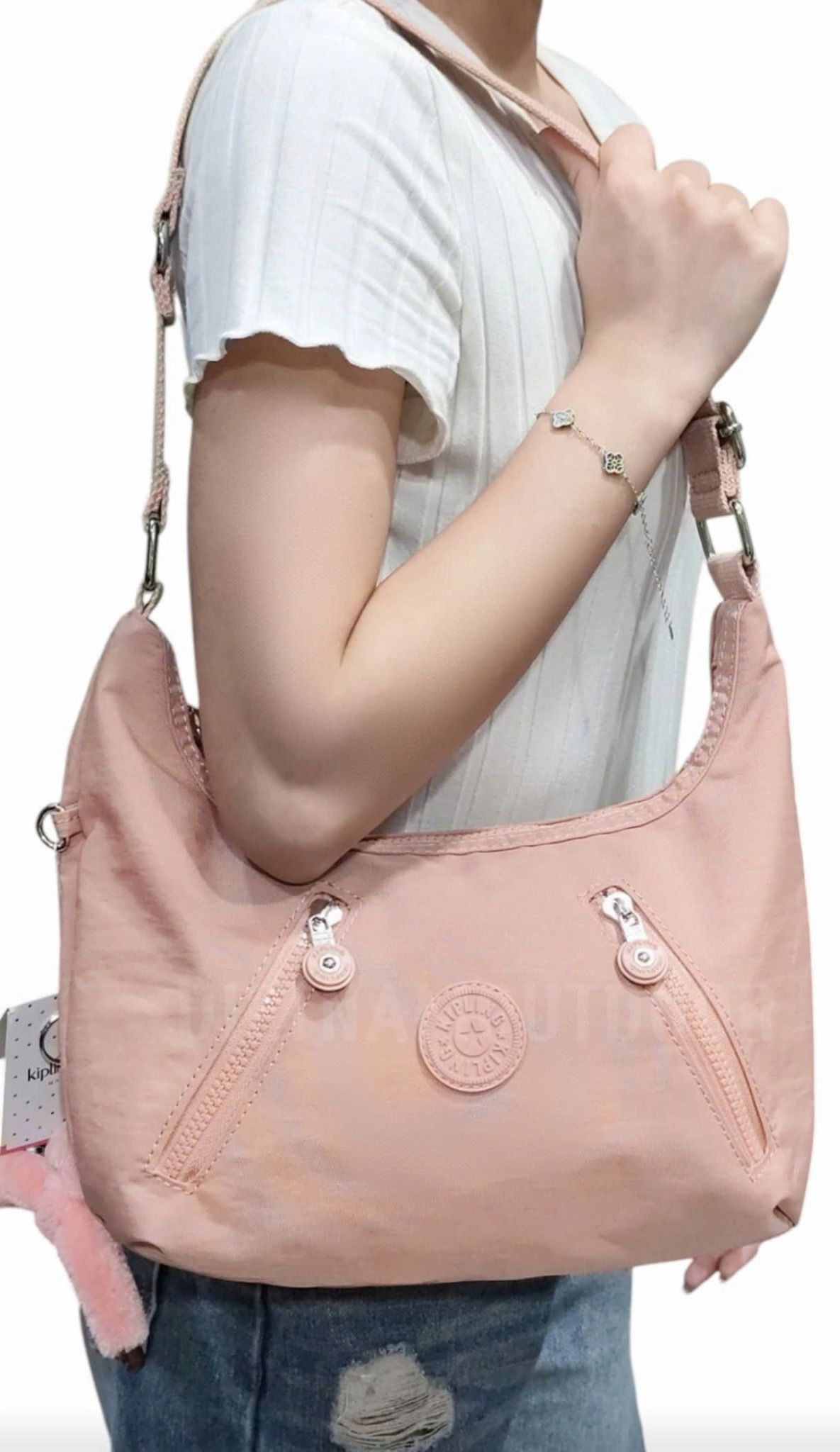  Túi Xách Tay KIPLING 6060 - Túi Xách Gọn Nhẹ vải Dù Chống Nước - Tặng Kèm Móc Khóa Khỉ KingKong 