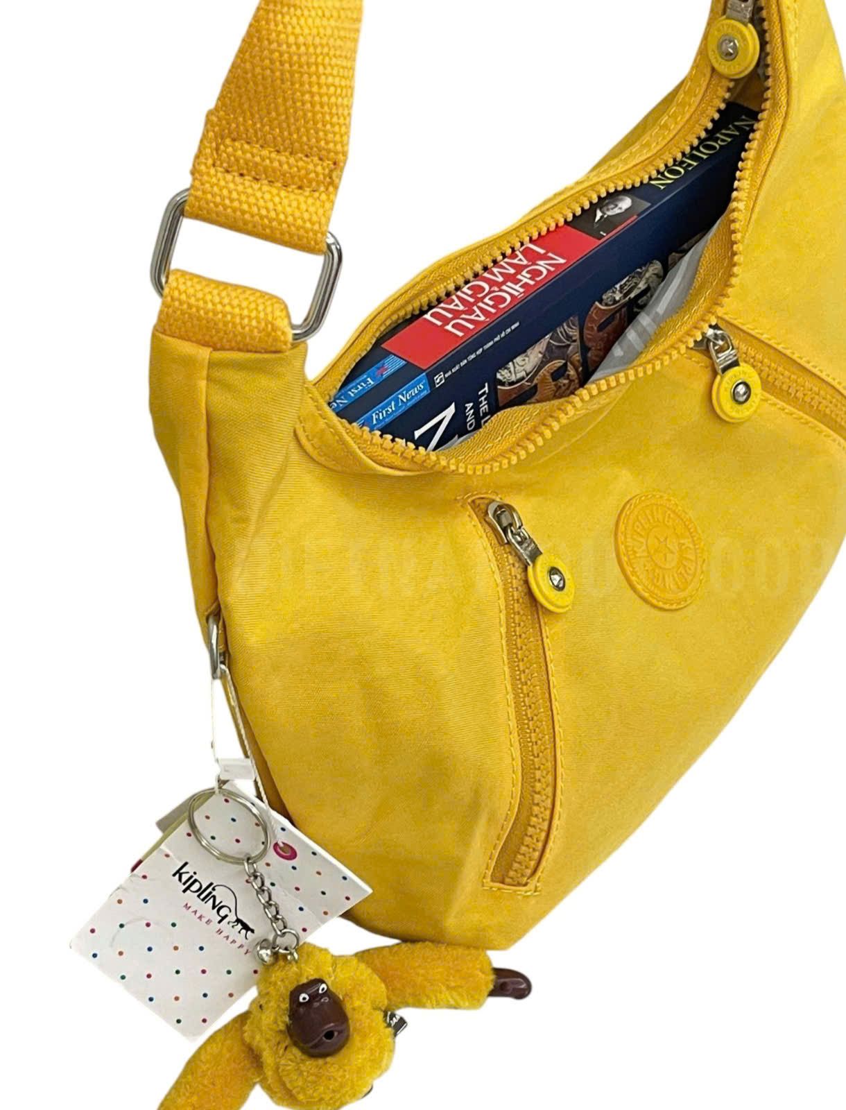  Túi Xách Tay KIPLING 6060 - Túi Xách Gọn Nhẹ vải Dù Chống Nước - Tặng Kèm Móc Khóa Khỉ KingKong 