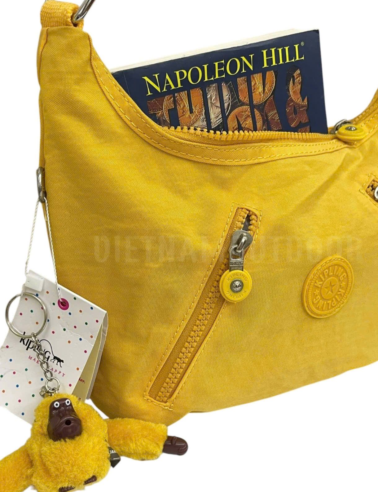  Túi Xách Tay KIPLING 6060 - Túi Xách Gọn Nhẹ vải Dù Chống Nước - Tặng Kèm Móc Khóa Khỉ KingKong 