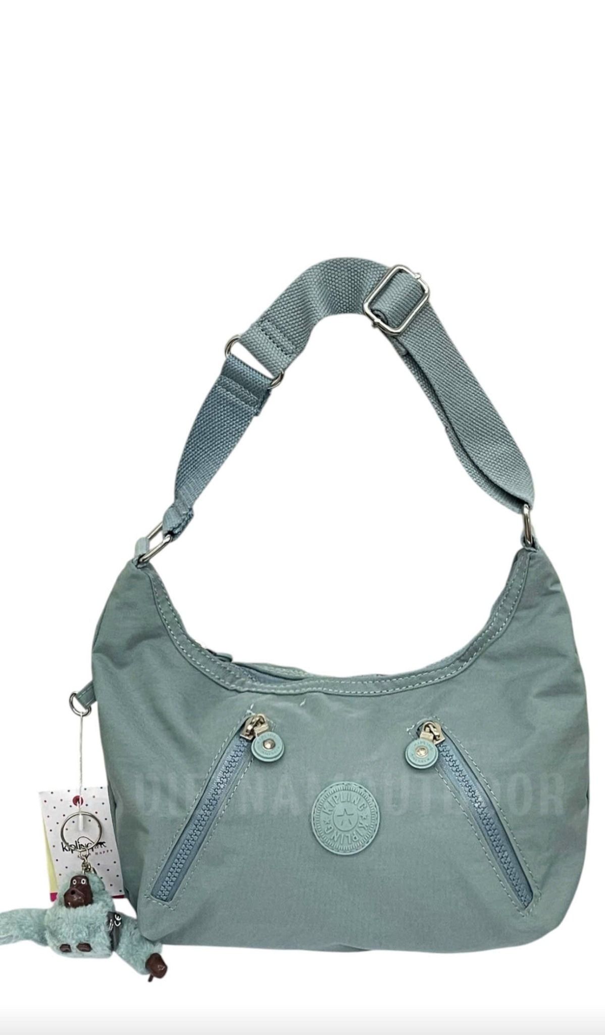  Túi Xách Tay KIPLING 6060 - Túi Xách Gọn Nhẹ vải Dù Chống Nước - Tặng Kèm Móc Khóa Khỉ KingKong 