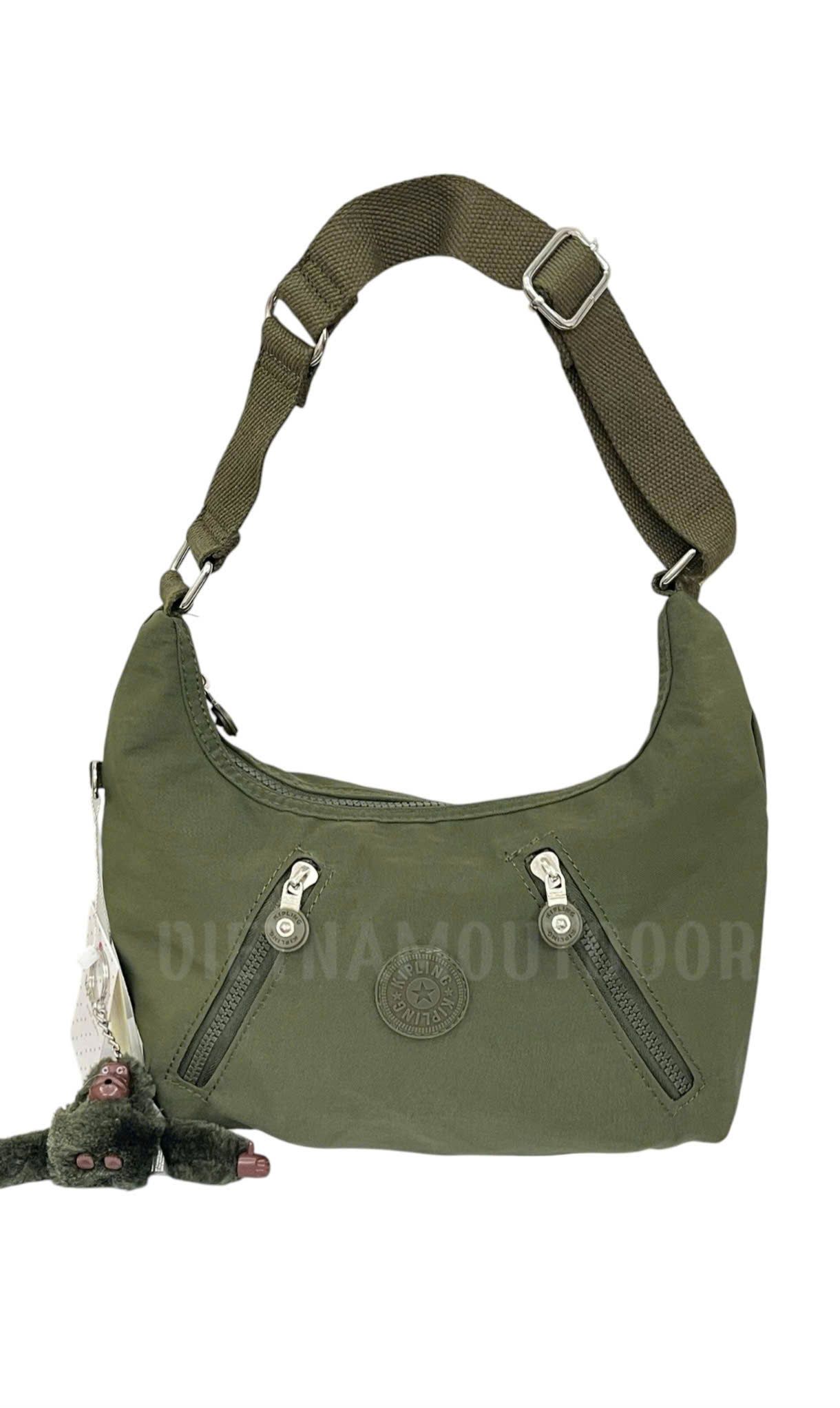  Túi Xách Tay KIPLING 6060 - Túi Xách Gọn Nhẹ vải Dù Chống Nước - Tặng Kèm Móc Khóa Khỉ KingKong 