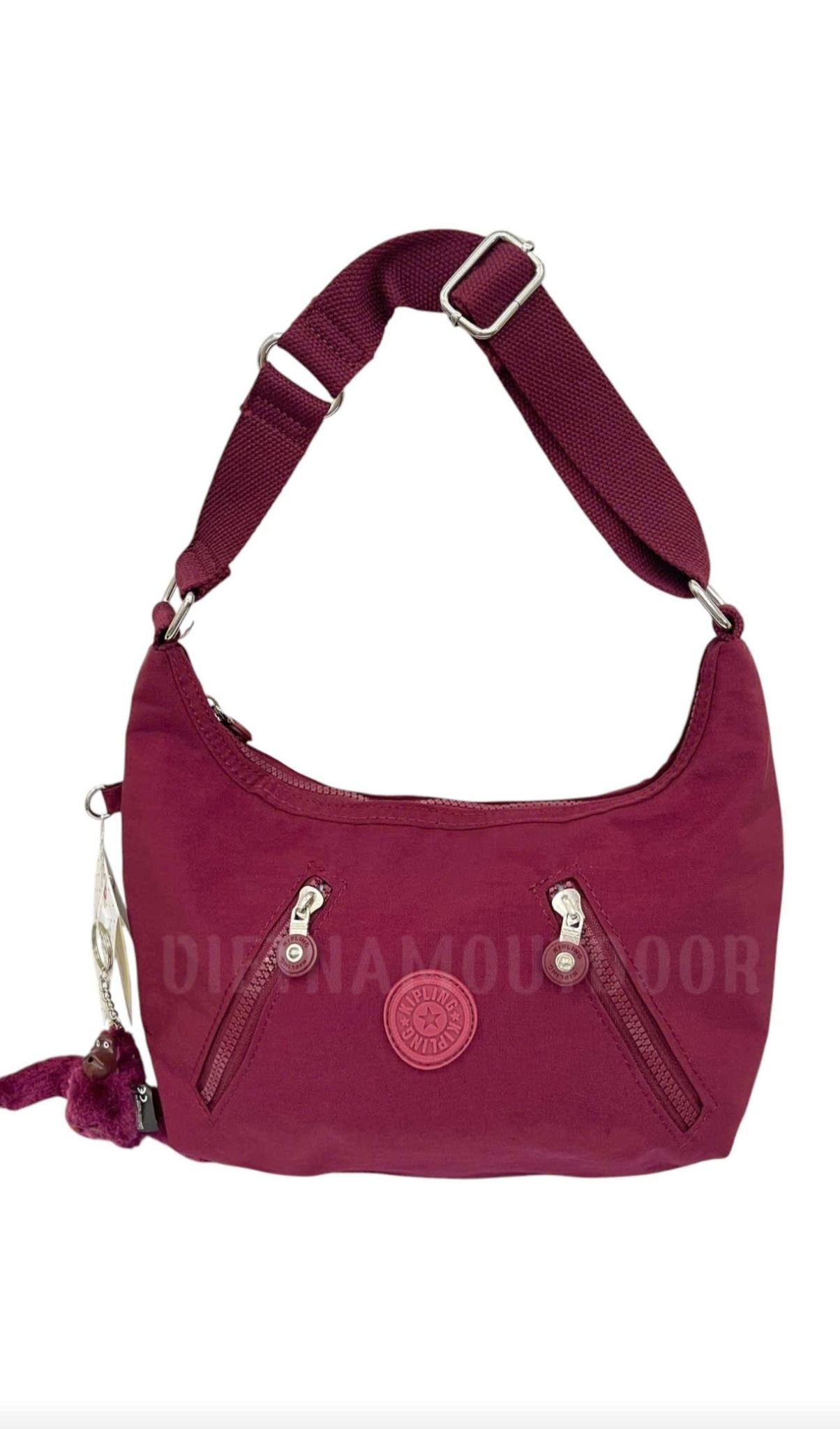  Túi Xách Tay KIPLING 6060 - Túi Xách Gọn Nhẹ vải Dù Chống Nước - Tặng Kèm Móc Khóa Khỉ KingKong 