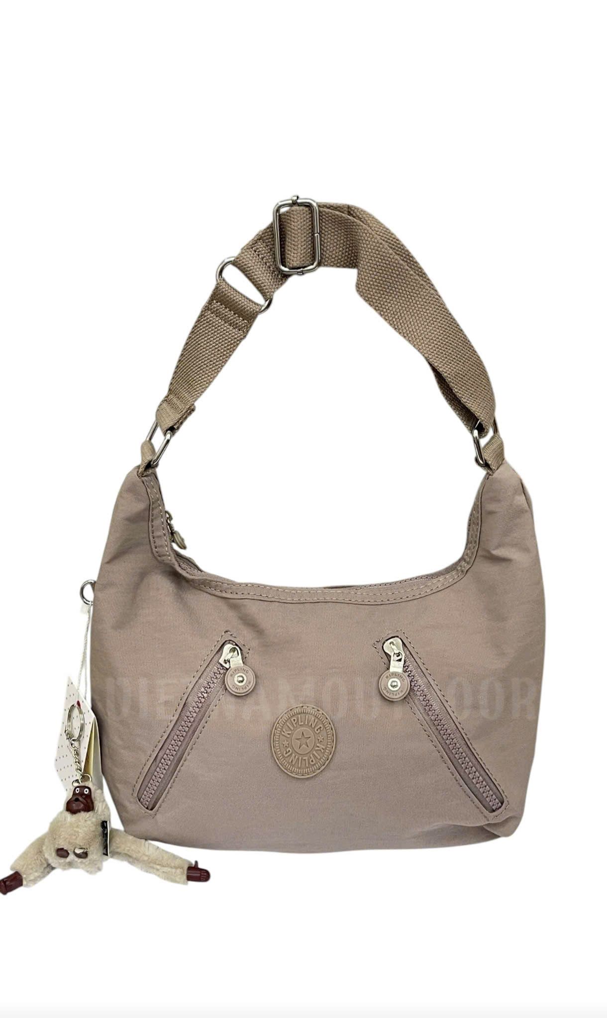  Túi Xách Tay KIPLING 6060 - Túi Xách Gọn Nhẹ vải Dù Chống Nước - Tặng Kèm Móc Khóa Khỉ KingKong 