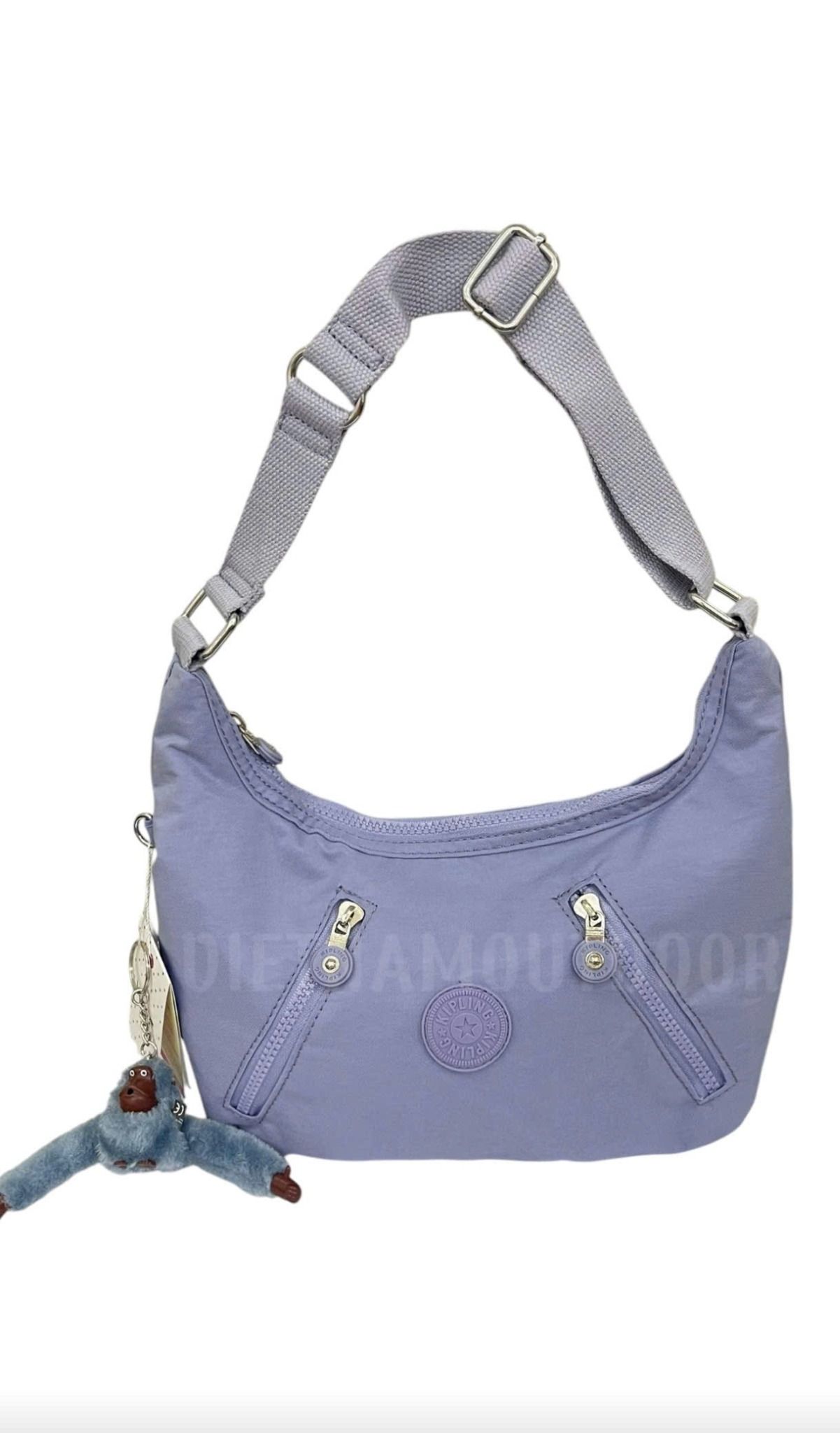  Túi Xách Tay KIPLING 6060 - Túi Xách Gọn Nhẹ vải Dù Chống Nước - Tặng Kèm Móc Khóa Khỉ KingKong 