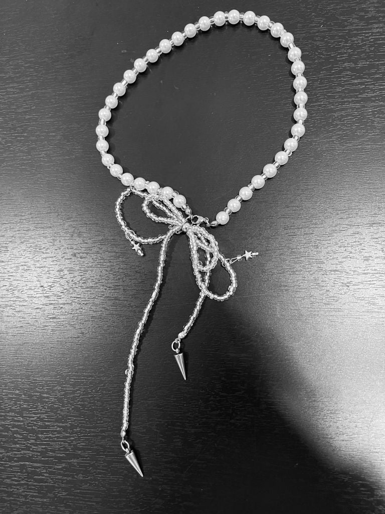  P230 dây chuyền nơ Ngọc trai 