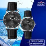  ĐỒNG HỒ NEWSKY NS5008L.L02 Nữ máy quartz kính sapphire size 30mm 3ATM 