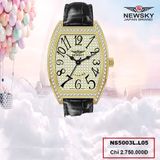  ĐỒNG HỒ NEWSKY NS5003L.L05 Nữ Máy quartz Kính sapphire Size 28x38mm 3ATM 