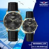  ĐỒNG HỒ NEWSKY NS5008G.L05 Nam máy quartz kính sapphire size 38mm 3ATM 