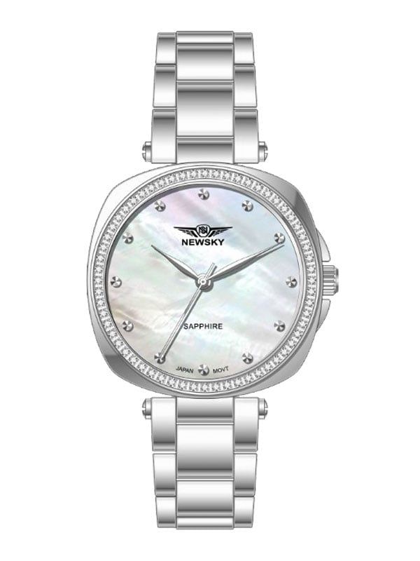 ĐỒNG HỒ NEWSKY NS5022L.S01 Nữ máy quartz kính sapphire size 35mm 3ATM 