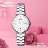  ĐỒNG HỒ NEWSKY NS5501L.S01Nữ Máy quartz Kính sapphire Size 30mm 3ATM 