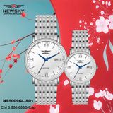  ĐỒNG HỒ NEWSKY NS5009L.S01 Nữ máy quartz kính sapphire size 30mm 3ATM 