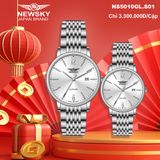  ĐỒNG HỒ NEWSKY NS5010L.S01 Nữ máy quartz kính sapphire size 31mm 3ATM 
