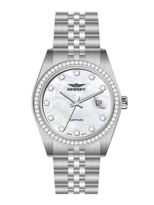  ĐỒNG HỒ NEWSKY NS5026G.S01 Nam máy quartz kính sapphire size 40mm 3ATM 