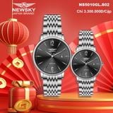  ĐỒNG HỒ NEWSKY NS5010L.S02 Nữ máy quartz kính sapphire size 31mm 3ATM 