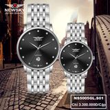  ĐỒNG HỒ NEWSKY NS5005L.S02 Nữ máy quartz kính sapphire size 30mm 3ATM 