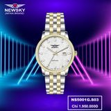  ĐỒNG HỒ NEWSKY NS5001G.S03 Nam Máy quartz Kính sapphire Size 39mm 3ATM 