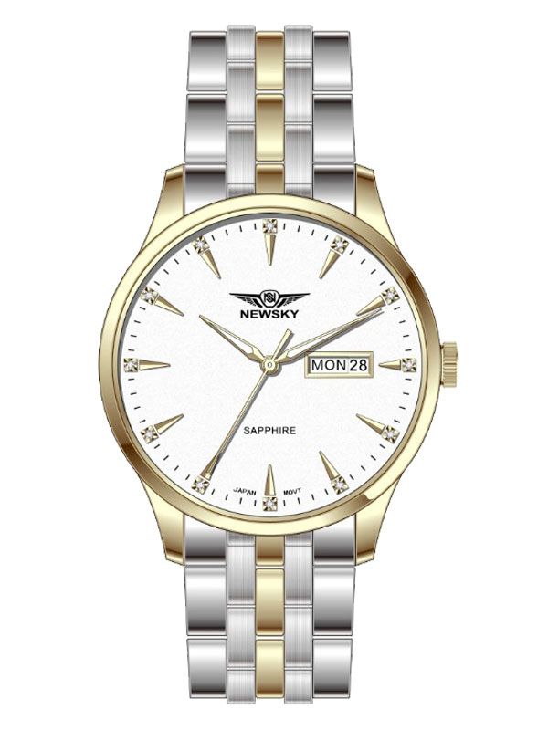  ĐỒNG HỒ NEWSKY NS5014G.S03 Nam máy quartz Kính sapphire Size 40mm 3ATM 