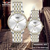  ĐỒNG HỒ NEWSKY NS5005L.S03 Nữ máy quartz kính sapphire size 30mm 3ATM 