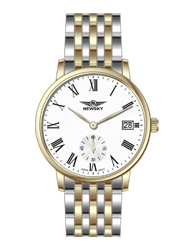  ĐỒNG HỒ NEWSKY NS5013G.S03 Nam máy quartz Kính sapphire Size 40mm 3ATM 