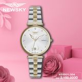  ĐỒNG HỒ NEWSKY NS5501L.S04 nữ máy quartz kính sapphire size 30mm 3ATM 