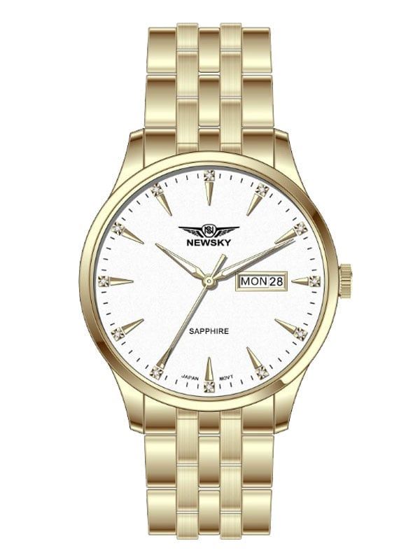  ĐỒNG HỒ NEWSKY NS5014G.S05 Nam máy quartz Kính sapphire Size 40mm 3ATM 