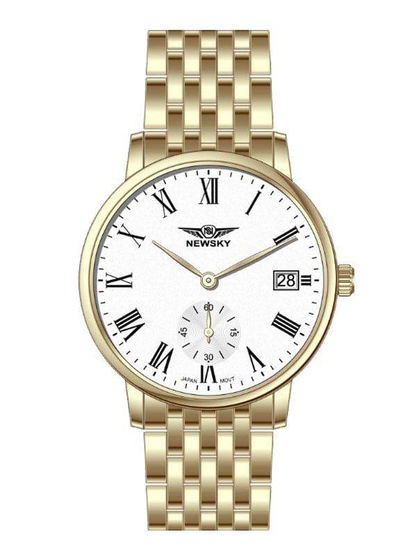  ĐỒNG HỒ NEWSKY NS5013G.S05 Nam máy quartz Kính sapphire Size 40mm 3ATM 